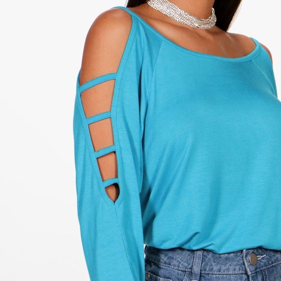 NWT🌸White Long Sleeved Super Soft Viscose Tee🌸 - Picture 5 of 5